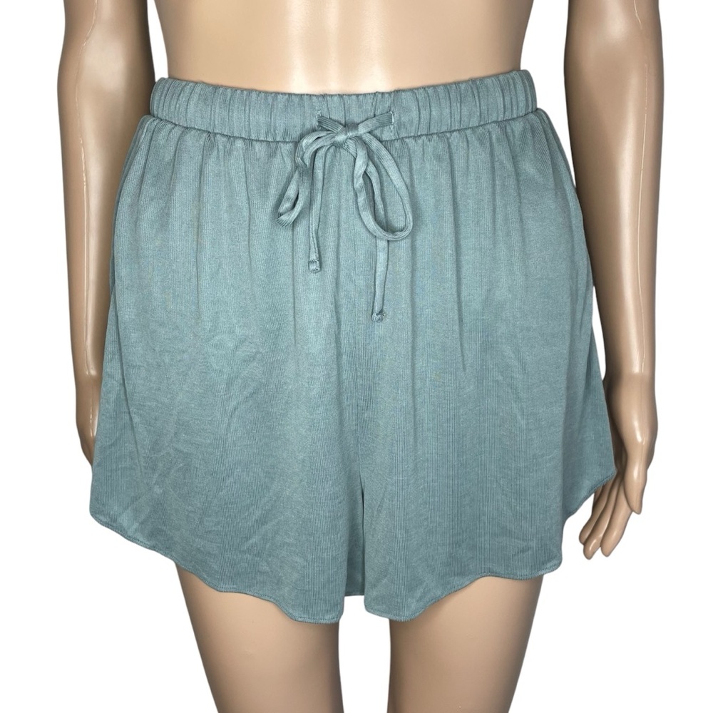 Victoria’s Secret Solid Green Drawstring Relaxed Lounge Sleep Pajama Shorts